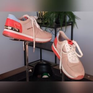 Michael Kors Allie Trainer Women's Pink and Coral Sneakers